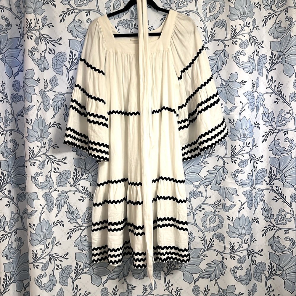Black and white Ric rac dress